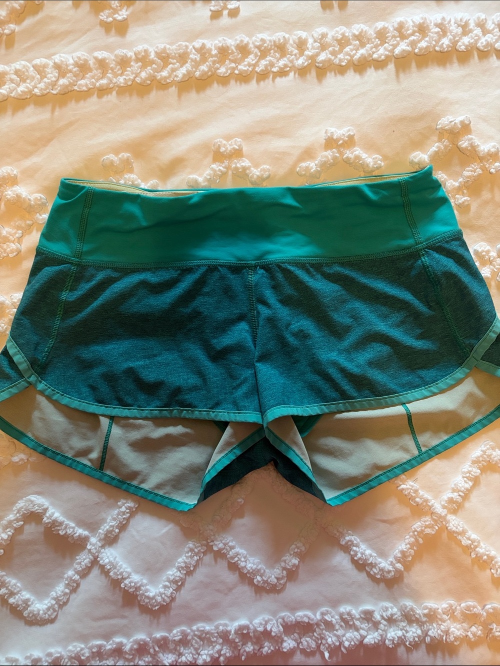 lululemon athletica Teal Layered Athletic Shorts